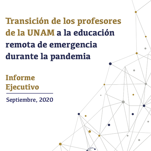 Transición de los profesores de la UNAM a la educación remota de emergencia durante la pandemia. Informe Ejecutivo